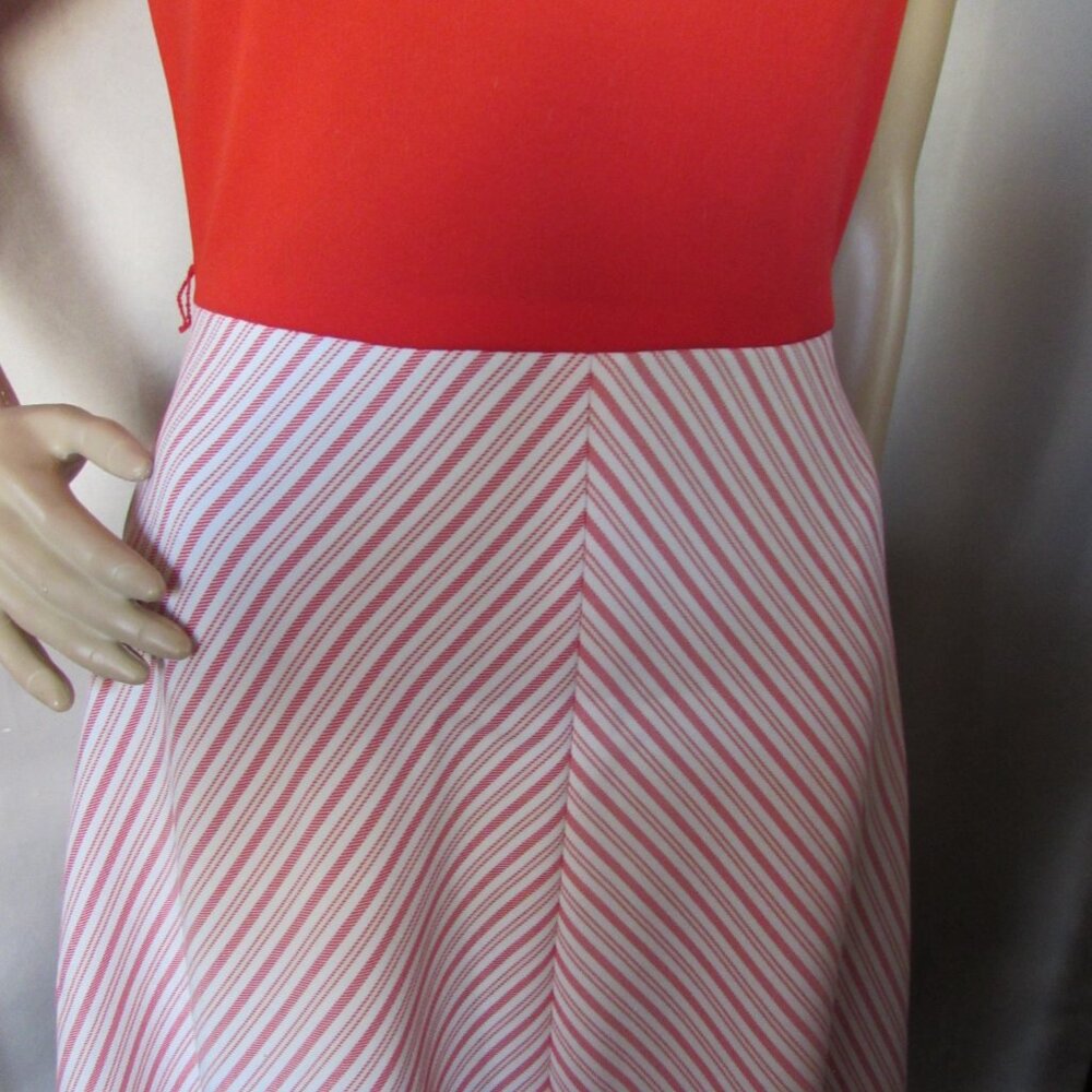 Vintage Toni Todd Jacket & Dress in Red White Ticking Stripe - Picture 5 of 15
